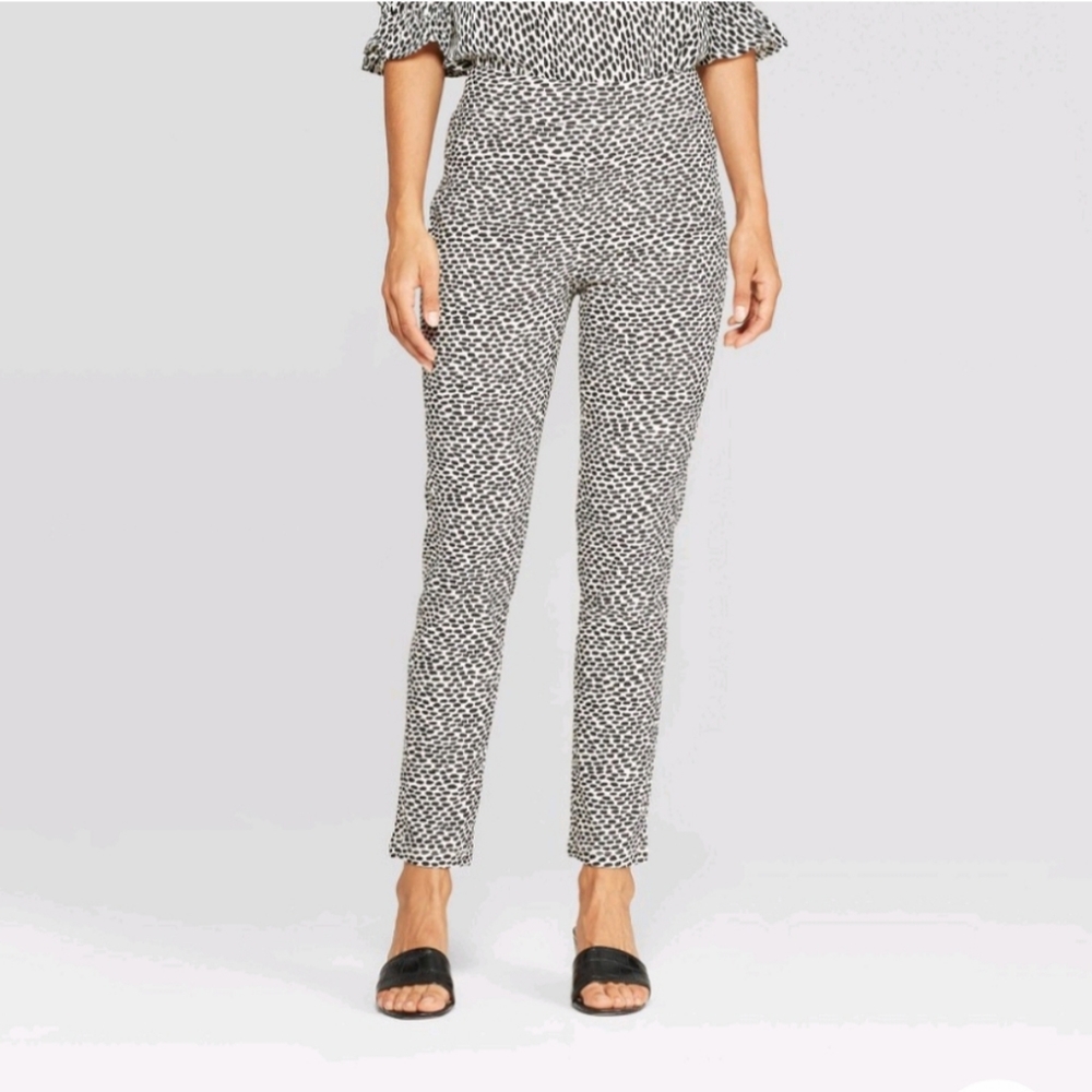 Women's Animal Print Hugh Rise Ankle Length Pants